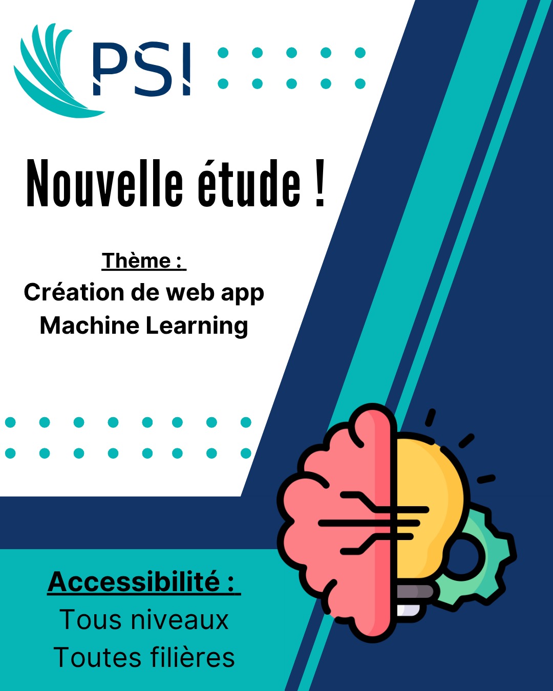 Nouvelle étude : développement web et machine learning